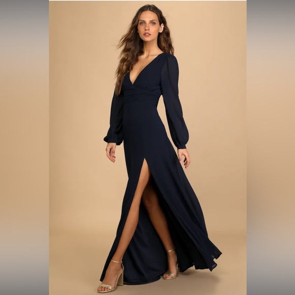 EUC | Lulu's Love You So Dress in Navy - Picture 1 of 14